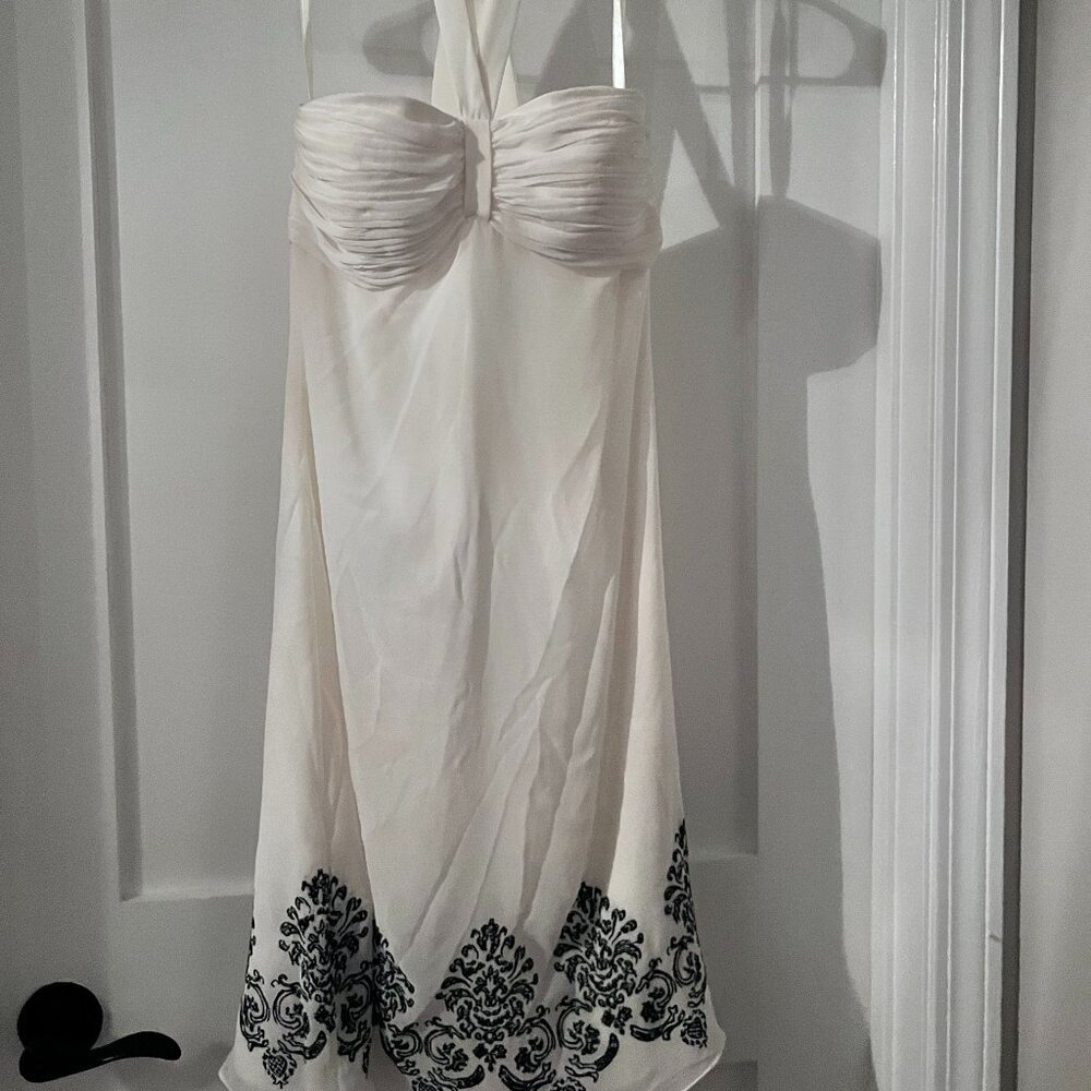 White House Black Market White Cocktail/Formal Dress